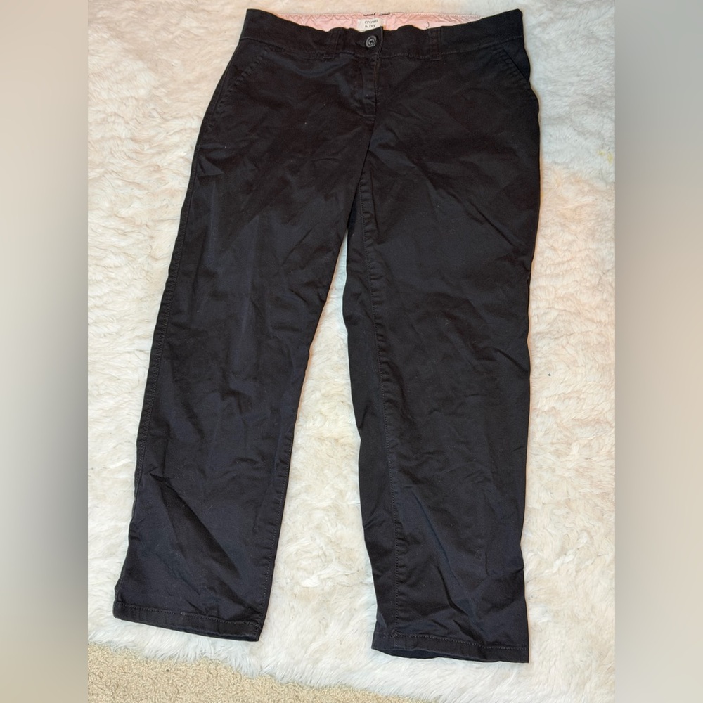 crown & ivy Black Chino Pants